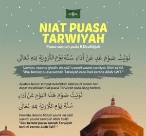 8 ZULHIJAH SUNNAT PUASA TARWIYAH MENGHAPUS 1 TAHUN DOSA